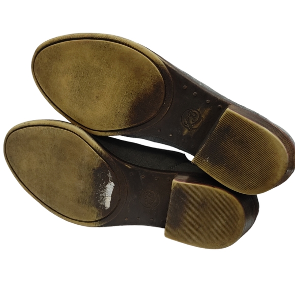 Lucky Brand Birtie Gray Suede Leather Ankle Boots Booties Women's Size 8.5 - Picture 7 of 8